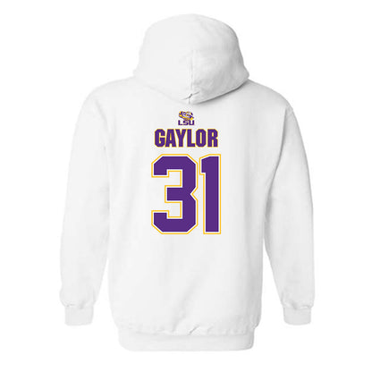 LSU - NCAA Men's Basketball : Samuel Gaylor - Hooded Sweatshirt Replica Shersey
