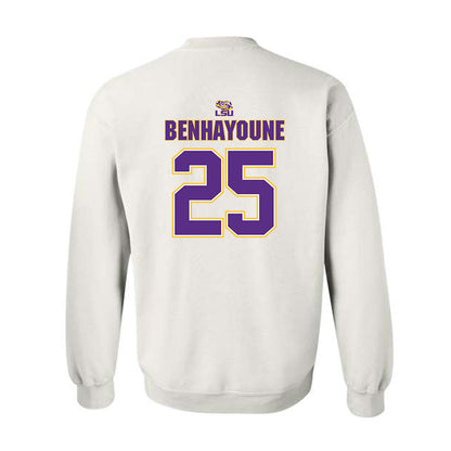 LSU - NCAA Men's Basketball : Adam Benhayoune - Crewneck Sweatshirt Replica Shersey