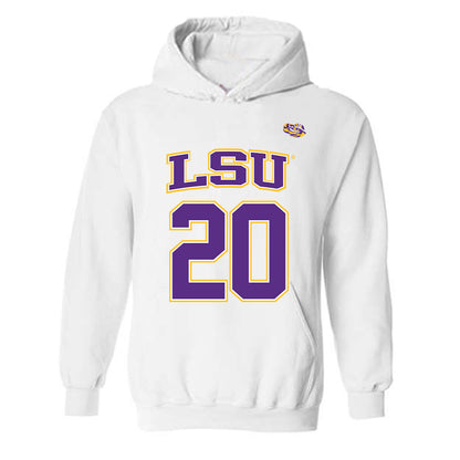 LSU - NCAA Men's Basketball : Derek Fountain - Hooded Sweatshirt Replica Shersey