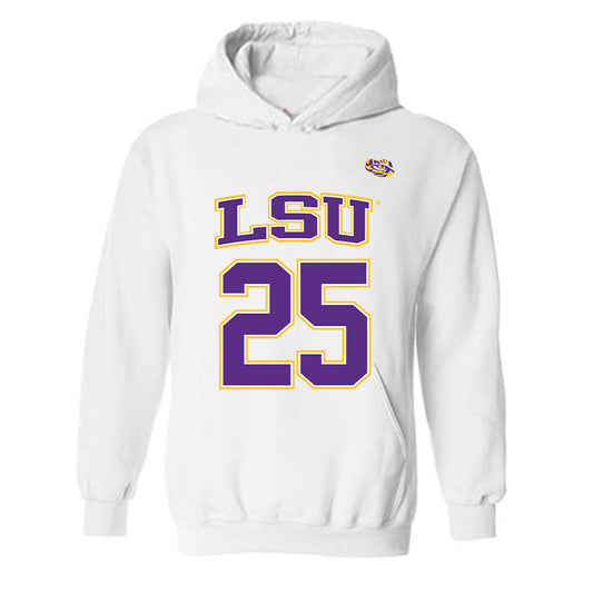 LSU - NCAA Men's Basketball : Adam Benhayoune - Hooded Sweatshirt Replica Shersey