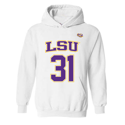 LSU - NCAA Men's Basketball : Samuel Gaylor - Hooded Sweatshirt Replica Shersey
