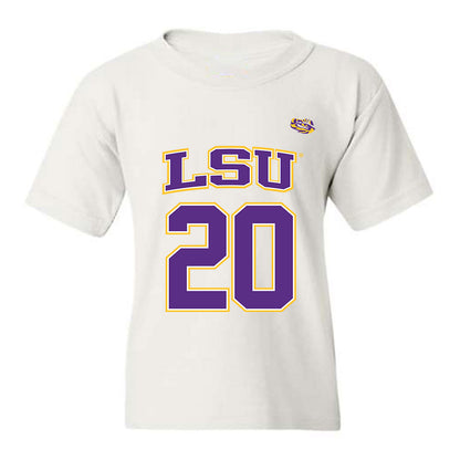 LSU - NCAA Men's Basketball : Derek Fountain - Youth T-Shirt Replica Shersey