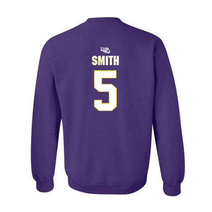 LSU - NCAA Women's Basketball : Sa'Myah Smith - Crewneck Sweatshirt Replica Shersey