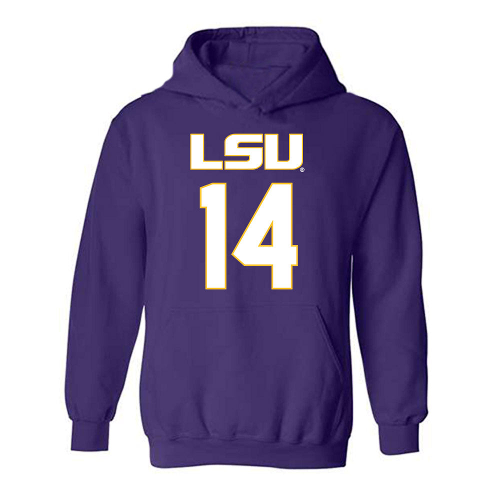 LSU - NCAA Women's Basketball : Izzy Besselman - Hooded Sweatshirt Replica Shersey