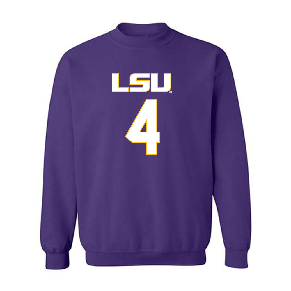 LSU - NCAA Women's Basketball : Flaujae Johnson - Crewneck Sweatshirt Replica Shersey