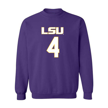 LSU - NCAA Women's Basketball : Flaujae Johnson - Crewneck Sweatshirt Replica Shersey