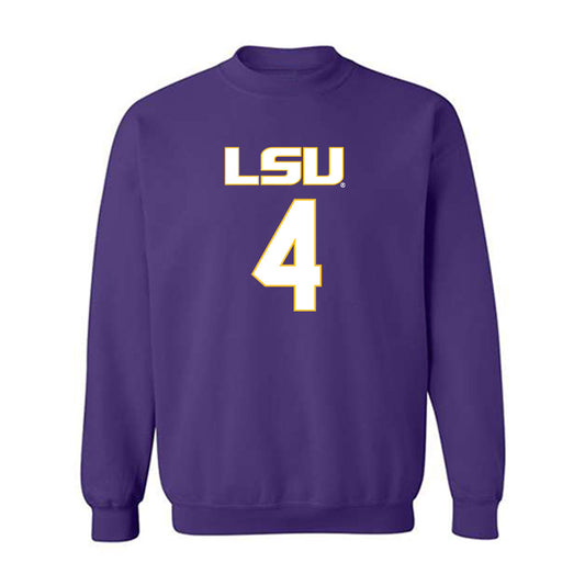 LSU - NCAA Women's Basketball : Flaujae Johnson - Crewneck Sweatshirt Replica Shersey