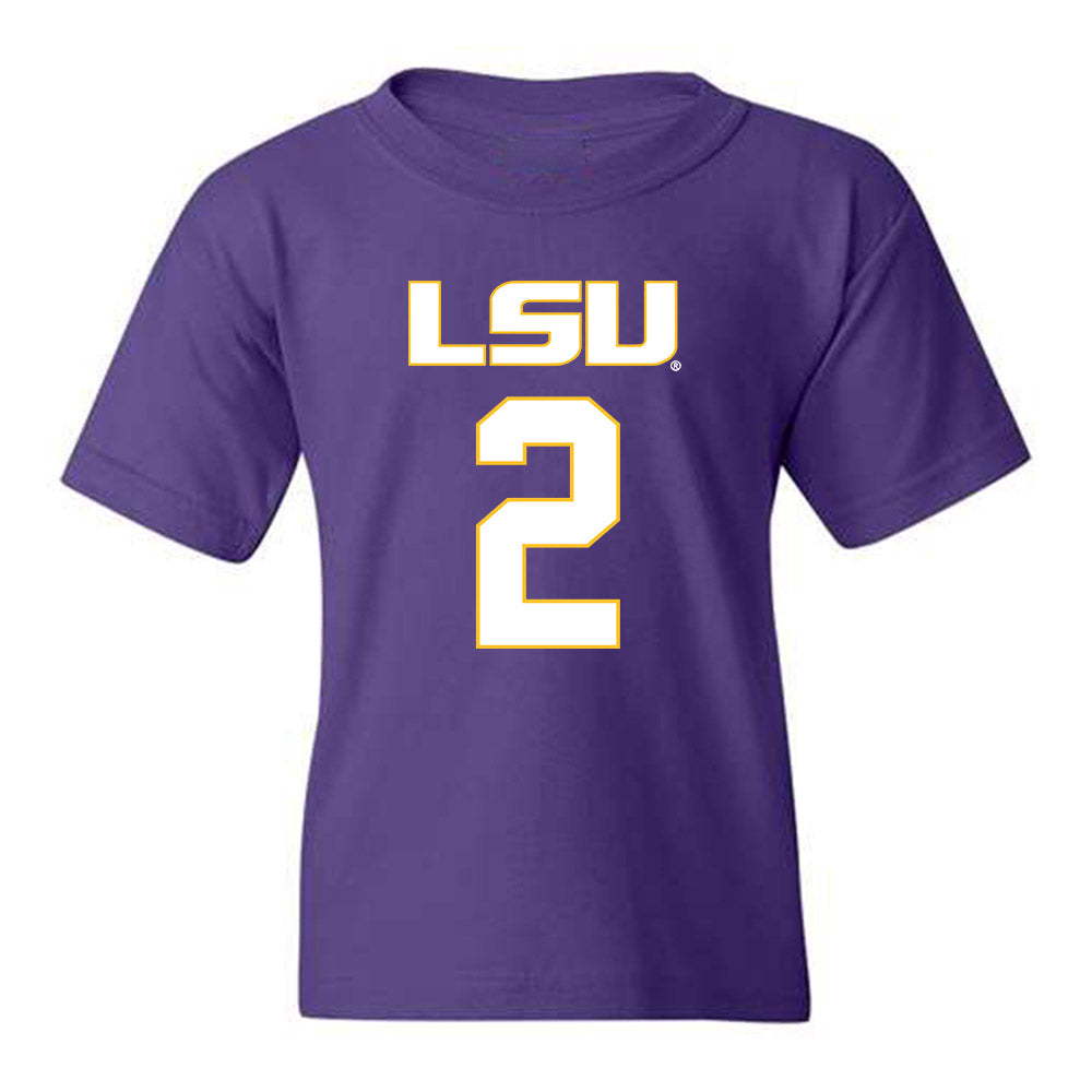 LSU - NCAA Women's Basketball : Amani Bartlett - Youth T-Shirt Replica Shersey