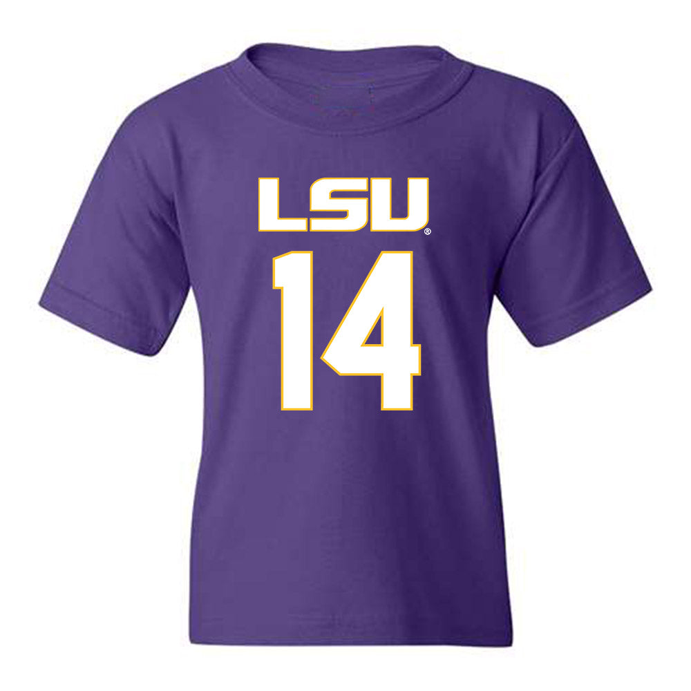LSU - NCAA Women's Basketball : Izzy Besselman - Youth T-Shirt Replica Shersey