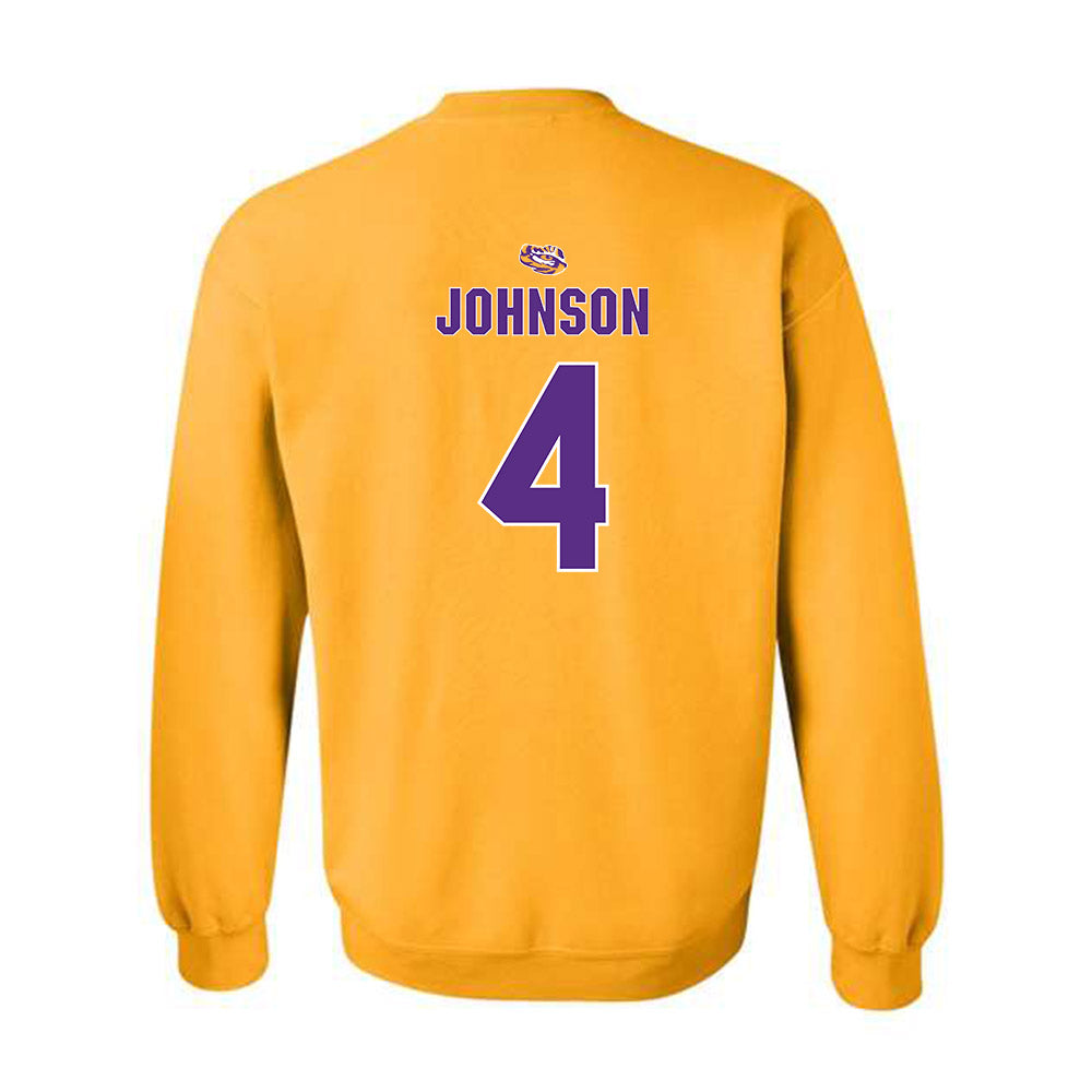 LSU - NCAA Women's Basketball : Flaujae Johnson - Crewneck Sweatshirt Replica Shersey