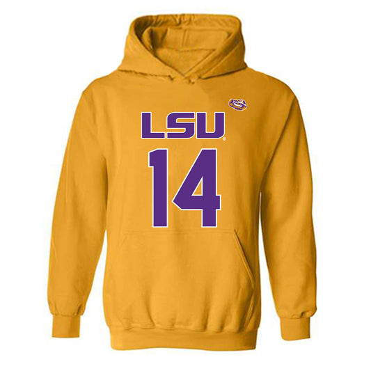 LSU - NCAA Women's Basketball : Izzy Besselman - Hooded Sweatshirt Replica Shersey