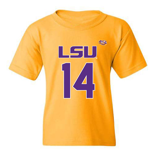 LSU - NCAA Women's Basketball : Izzy Besselman - Youth T-Shirt Replica Shersey