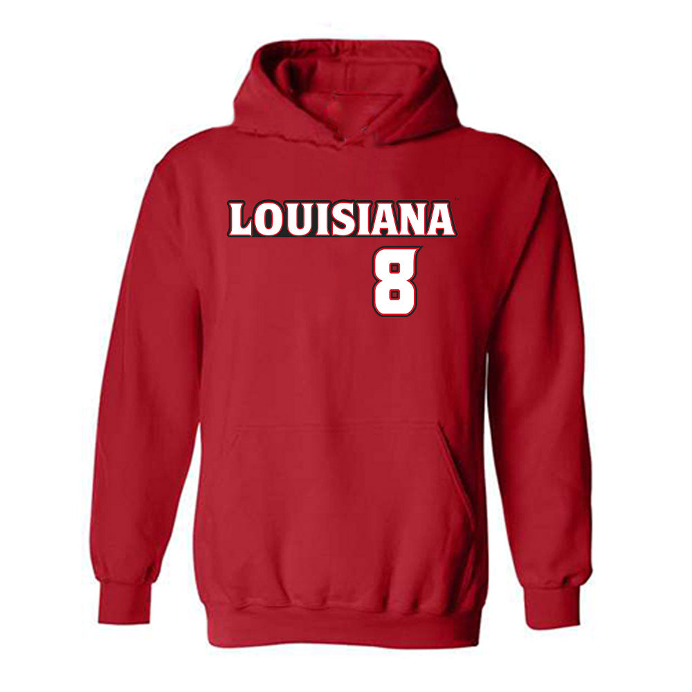 Louisiana - NCAA Baseball : Lee Amedee - Hooded Sweatshirt Replica Shersey