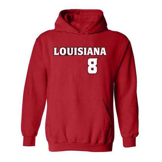 Louisiana - NCAA Baseball : Lee Amedee - Hooded Sweatshirt Replica Shersey