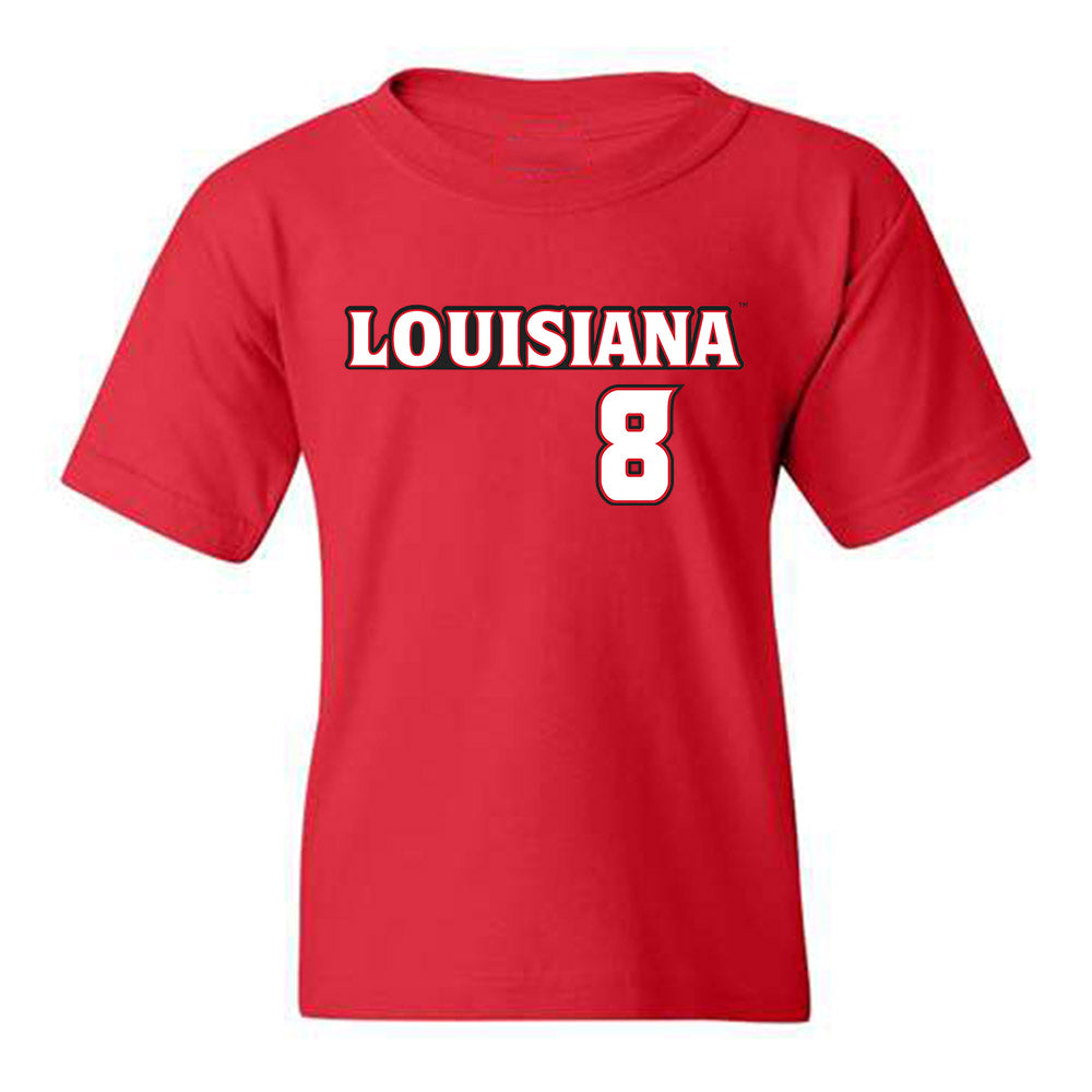 Louisiana - NCAA Baseball : Lee Amedee - Youth T-Shirt Replica Shersey