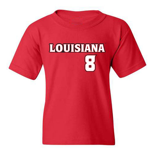 Louisiana - NCAA Baseball : Lee Amedee - Youth T-Shirt Replica Shersey