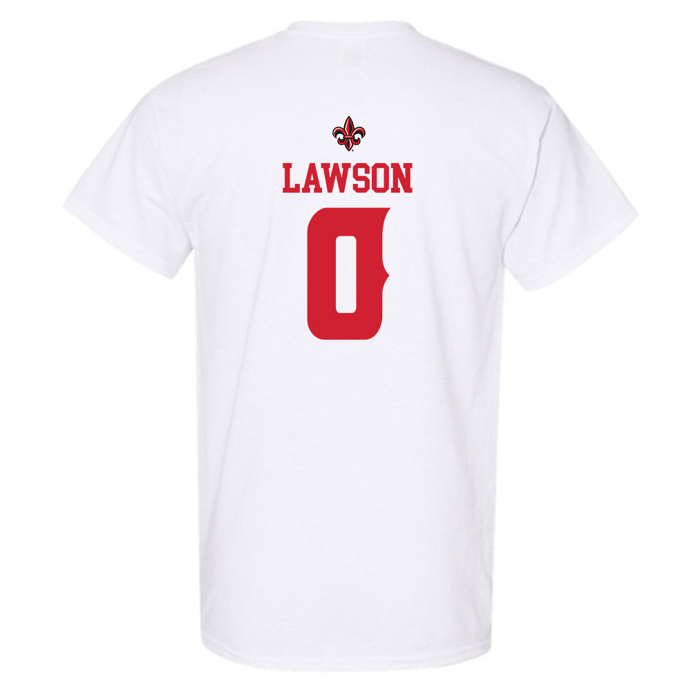 Louisiana - NCAA Football : Jordan Lawson - White Replica Shersey Short Sleeve T-Shirt