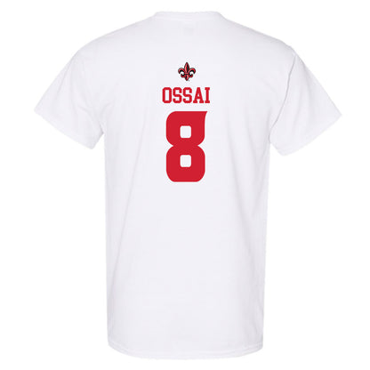 Louisiana - NCAA Football : KC Ossai - White Replica Shersey Short Sleeve T-Shirt