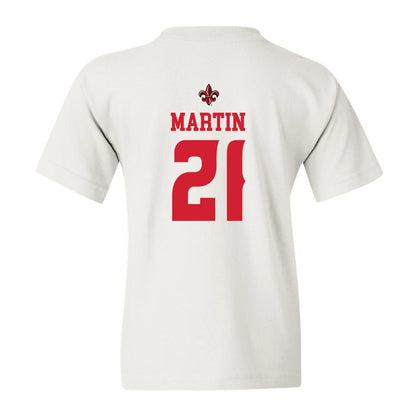 Louisiana - NCAA Football : Keyon Martin - White Replica Shersey Youth T-Shirt