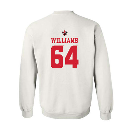 Louisiana - NCAA Football : Bryant Williams - White Replica Shersey Sweatshirt