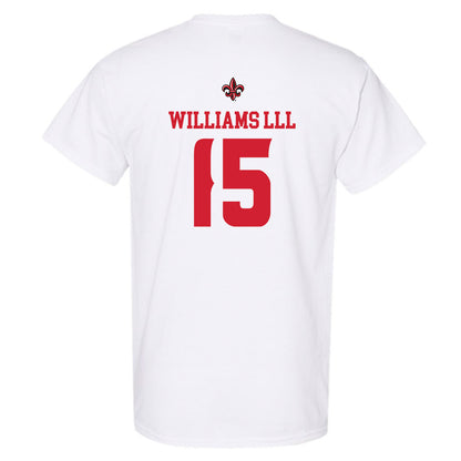 Louisiana - NCAA Football : Robert Williams lll - White Replica Shersey Short Sleeve T-Shirt