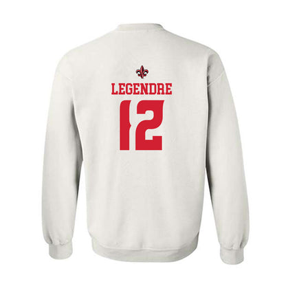 Louisiana - NCAA Football : Lance LeGendre - White Replica Shersey Sweatshirt