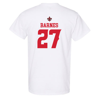 Louisiana - NCAA Football : Key'Savalyn Barnes - White Replica Shersey Short Sleeve T-Shirt
