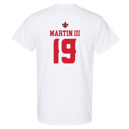 Louisiana - NCAA Football : Dale Martin III - White Replica Shersey Short Sleeve T-Shirt