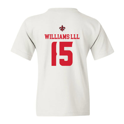 Louisiana - NCAA Football : Robert Williams lll - White Replica Shersey Youth T-Shirt