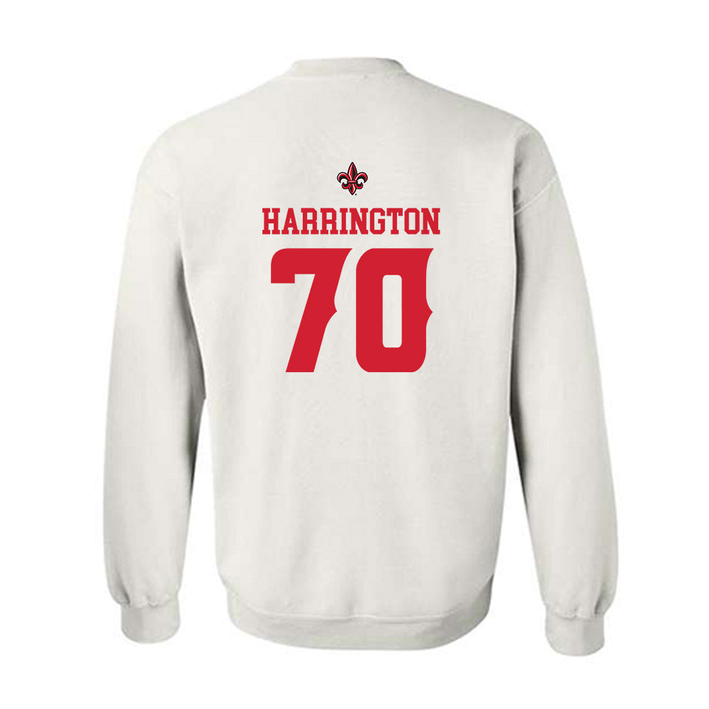Louisiana - NCAA Football : Jax Harrington - White Replica Shersey Sweatshirt