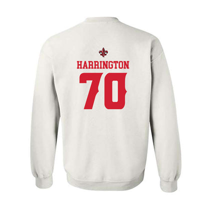 Louisiana - NCAA Football : Jax Harrington - White Replica Shersey Sweatshirt