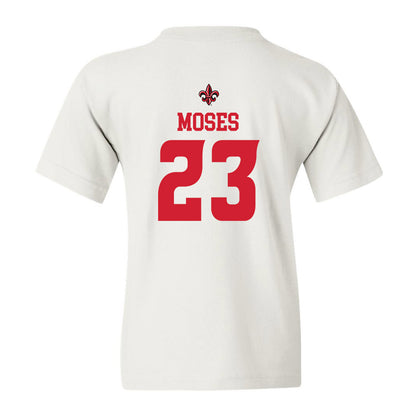 Louisiana - NCAA Football : Jeremiah Moses - White Replica Youth T-Shirt