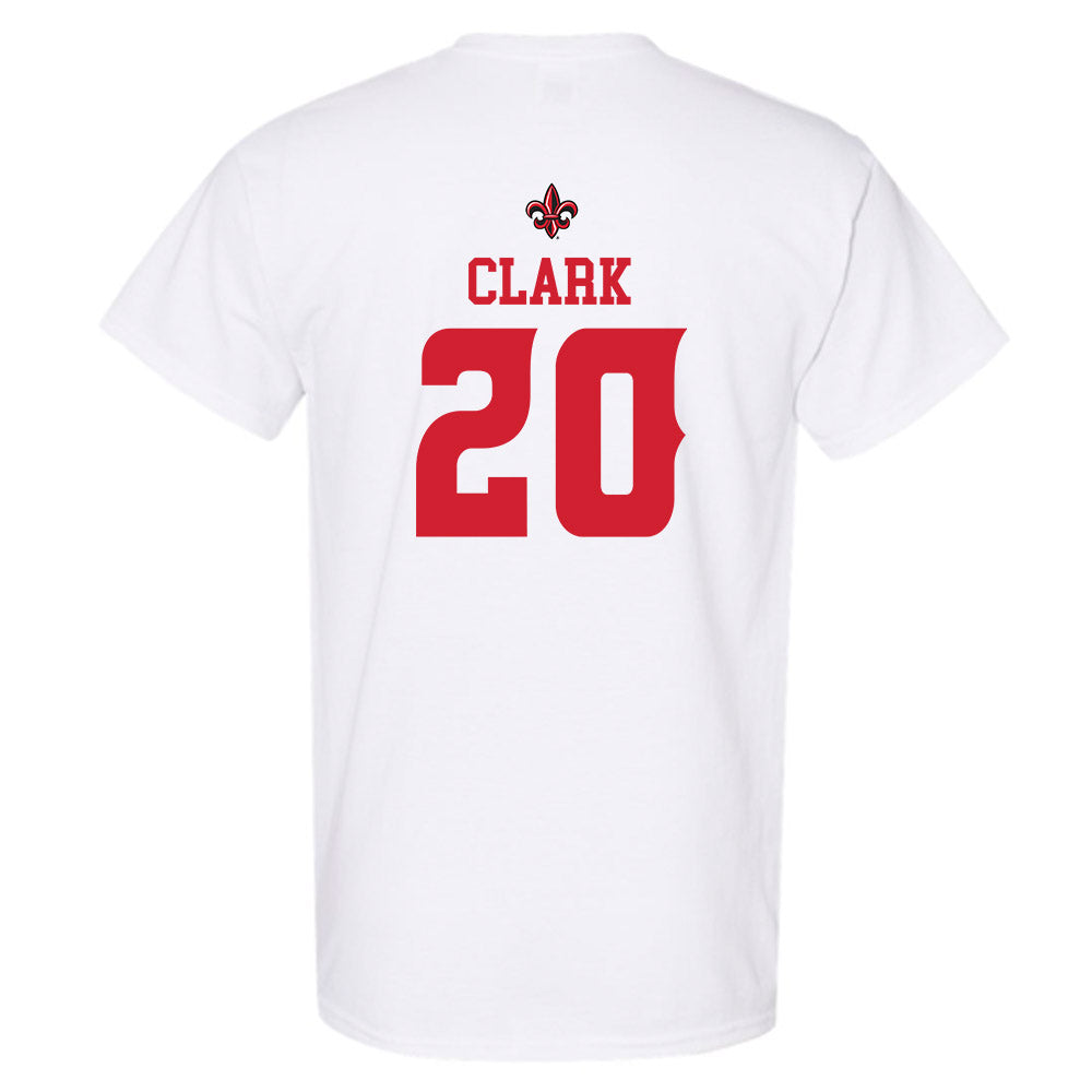 Louisiana - NCAA Football : Jalen Clark - White Replica Shersey Short Sleeve T-Shirt