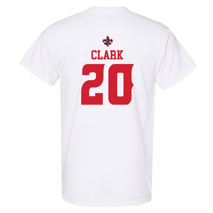 Louisiana - NCAA Football : Jalen Clark - White Replica Shersey Short Sleeve T-Shirt