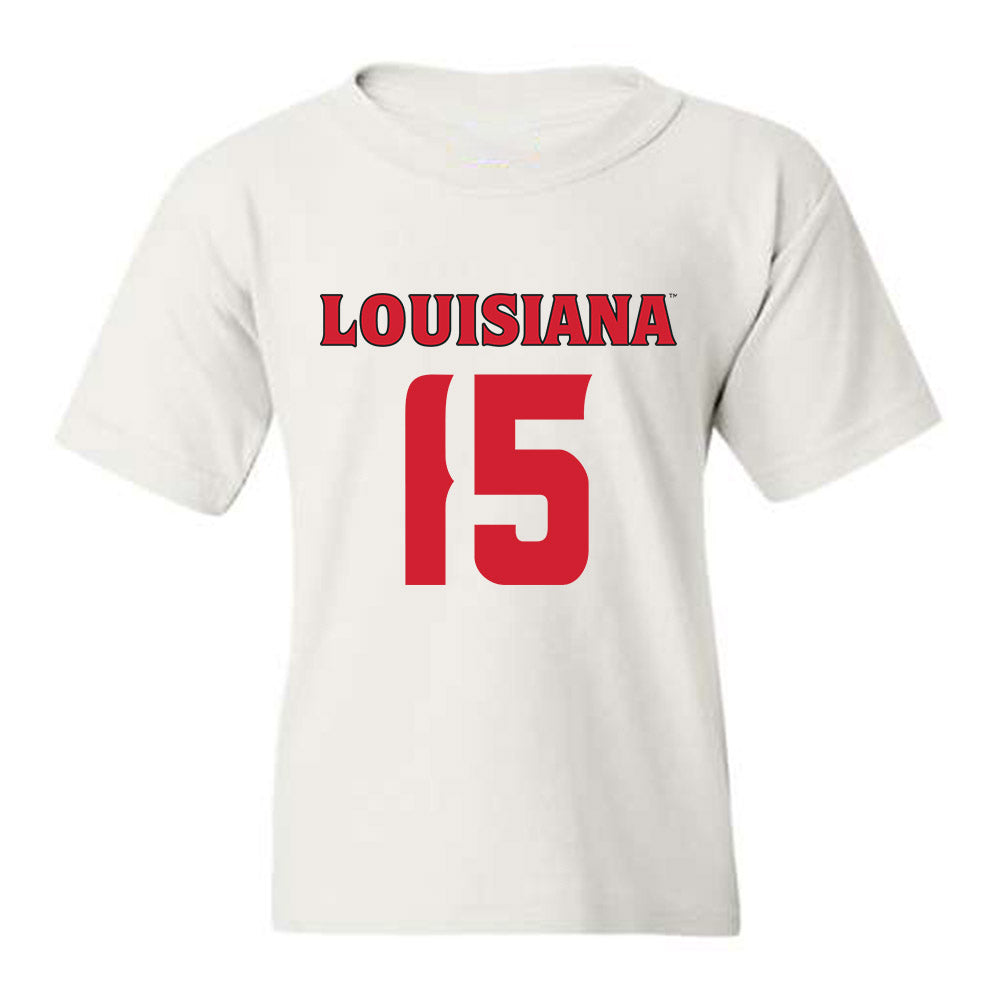 Louisiana - NCAA Football : Robert Williams lll - White Replica Shersey Youth T-Shirt