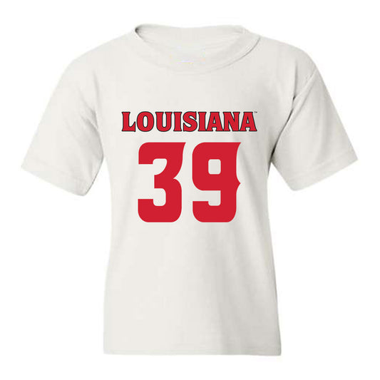 Louisiana - NCAA Football : Carter Milliron - White Replica Youth T-Shirt
