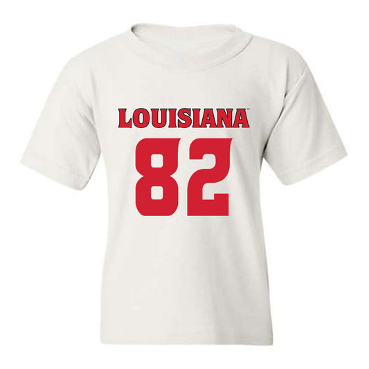 Louisiana - NCAA Football : Rhett Guidry - White Replica Shersey Youth T-Shirt