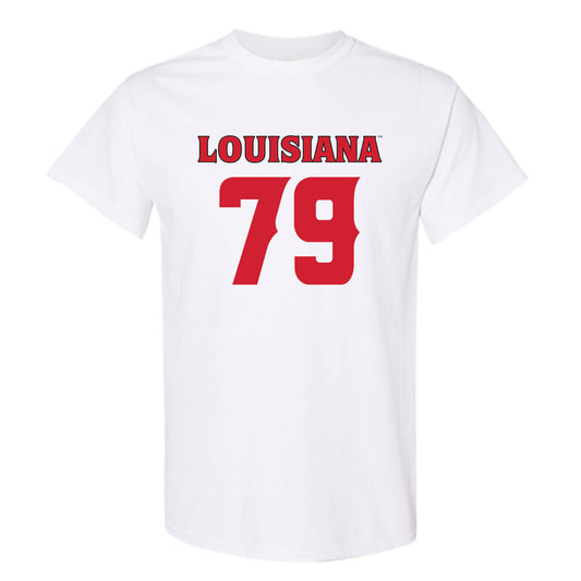 Louisiana - NCAA Football : Mackey Maillho - White Replica Shersey Short Sleeve T-Shirt