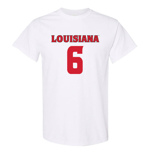 Louisiana - NCAA Football : Kaleb Carter - White Replica Shersey Short Sleeve T-Shirt