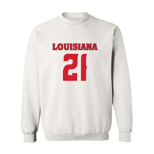 Louisiana - NCAA Football : Keyon Martin - White Replica Shersey Sweatshirt