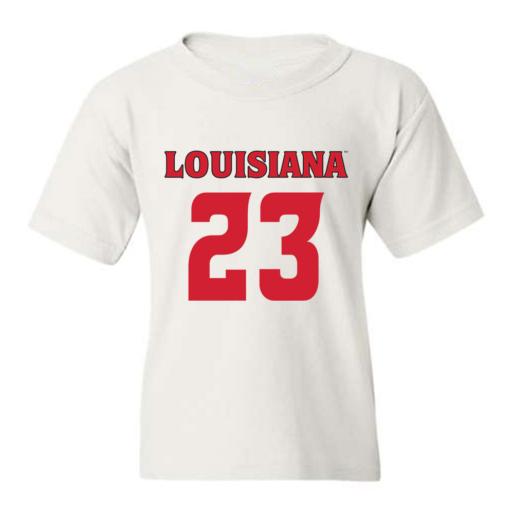 Louisiana - NCAA Football : Jeremiah Moses - White Replica Youth T-Shirt