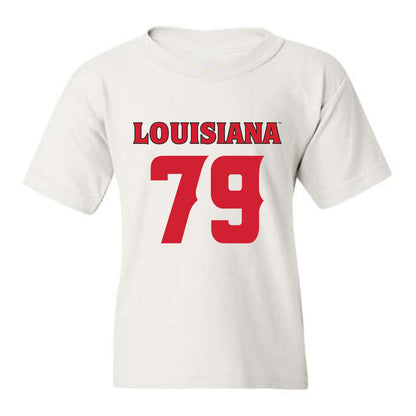 Louisiana - NCAA Football : Mackey Maillho - White Replica Shersey Youth T-Shirt
