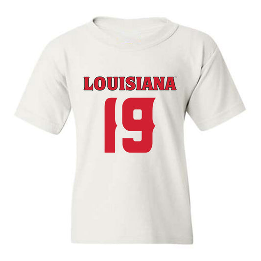 Louisiana - NCAA Football : Dale Martin III - White Replica Shersey Youth T-Shirt