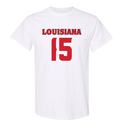 Louisiana - NCAA Football : Ja'Marian Peterson - White Replica Shersey Short Sleeve T-Shirt