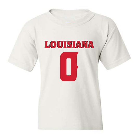 Louisiana - NCAA Football : Jordan Lawson - White Replica Shersey Youth T-Shirt