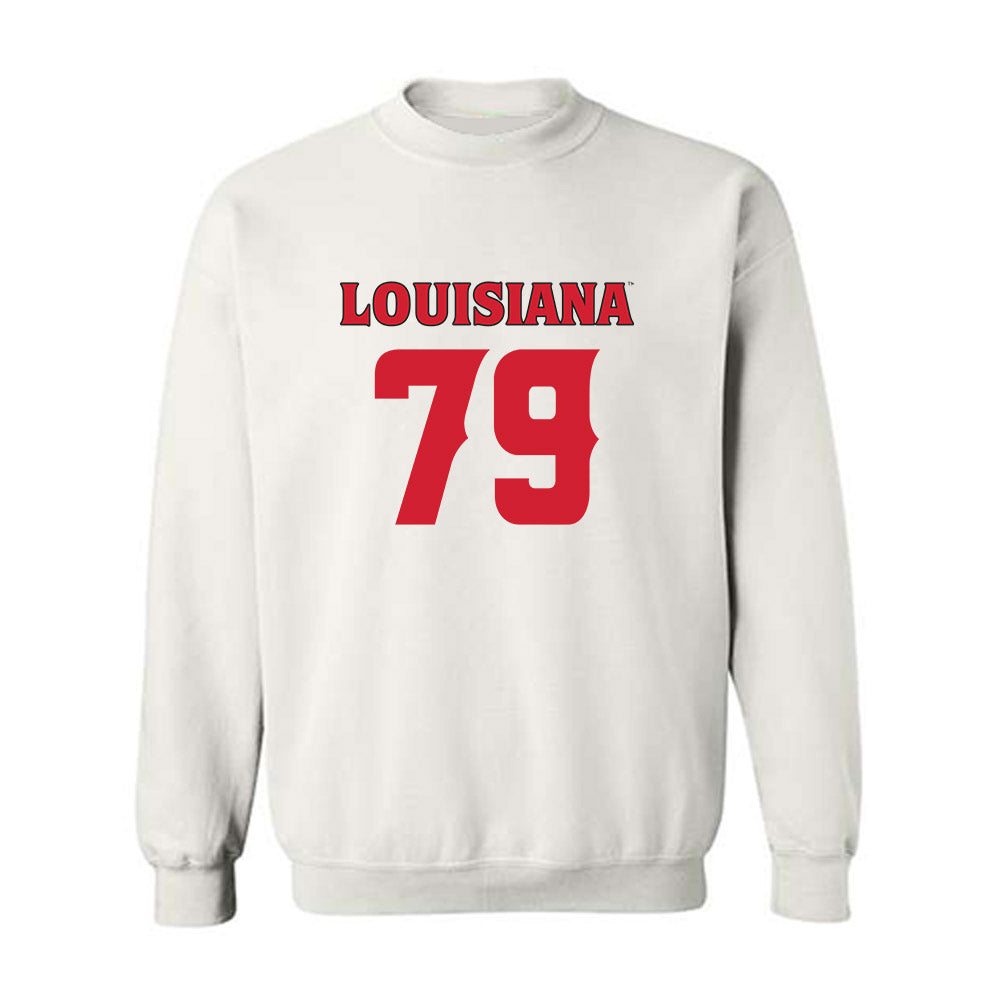 Louisiana - NCAA Football : Mackey Maillho - White Replica Shersey Sweatshirt