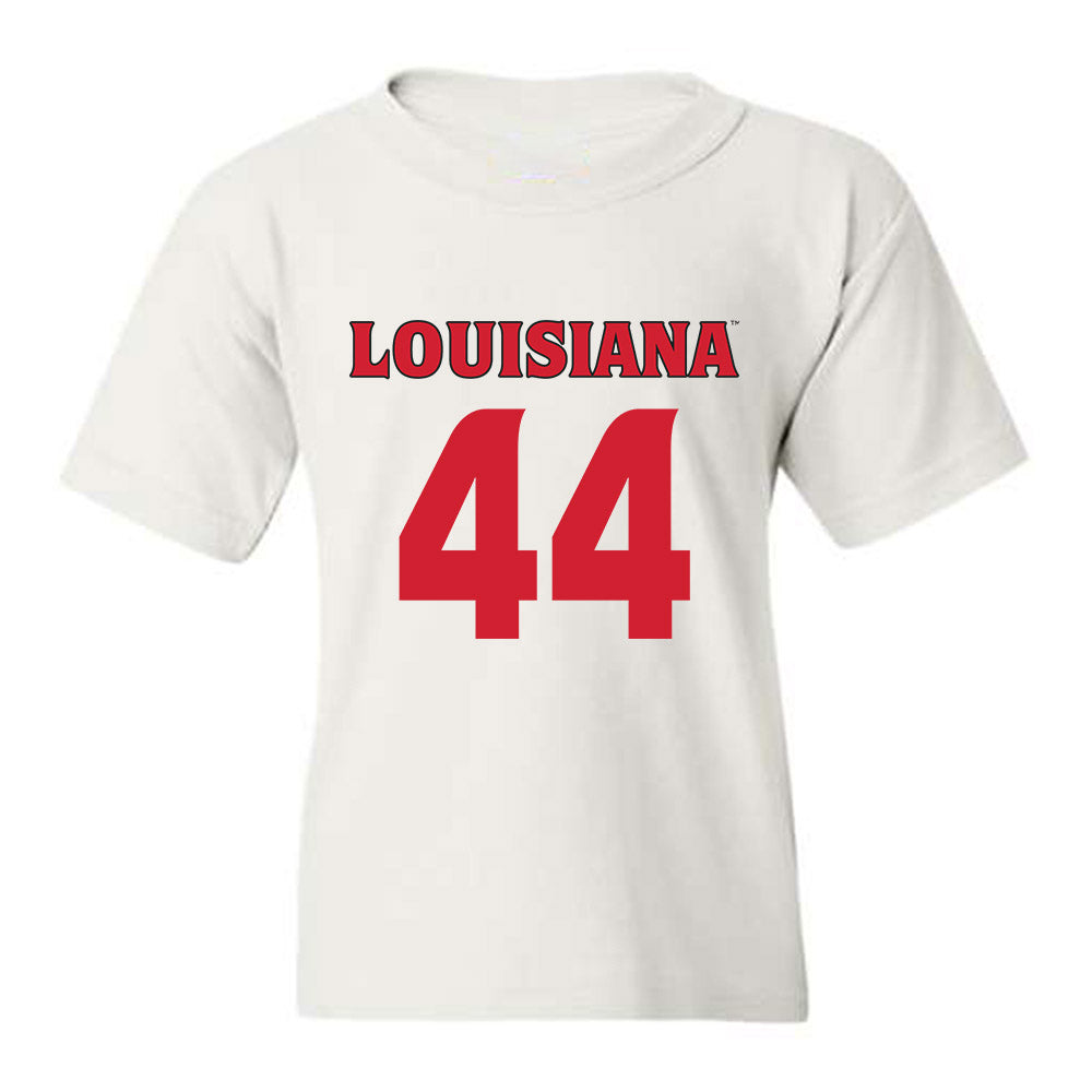 Louisiana - NCAA Football : Jake St Andre - White Replica Shersey Youth T-Shirt