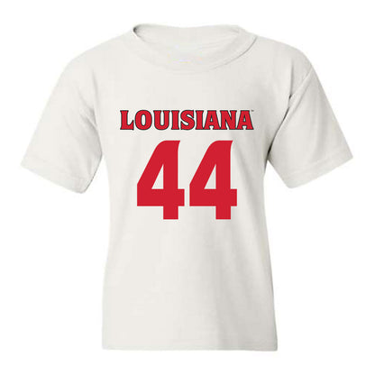 Louisiana - NCAA Football : Jake St Andre - White Replica Shersey Youth T-Shirt