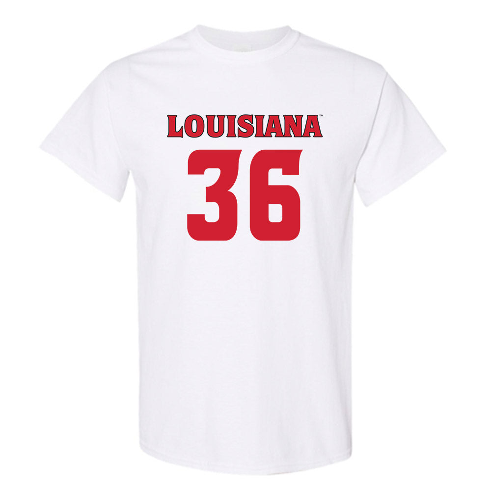 Louisiana - NCAA Football : Maurion Eleam - White Replica Shersey Short Sleeve T-Shirt