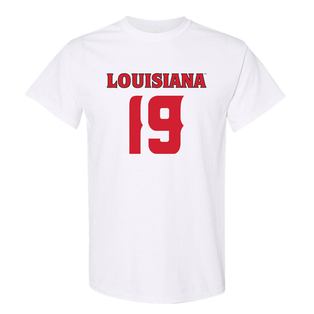 Louisiana - NCAA Football : Dale Martin III - White Replica Shersey Short Sleeve T-Shirt